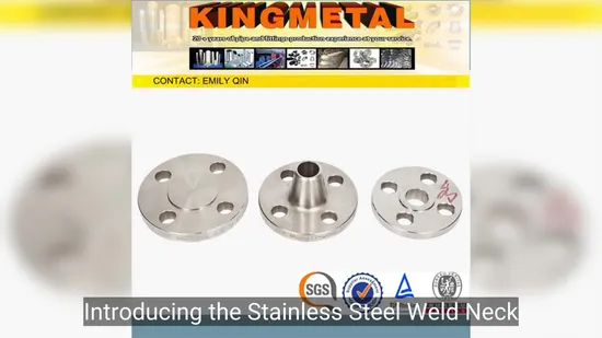 Durable Stainless Steel Weld Neck Flange for High-Pressure Applications
